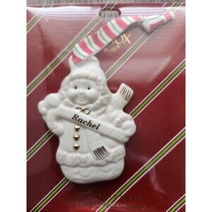 Lenox Personalized  Christmas Ornament  Rachel with Lifetime Warranty